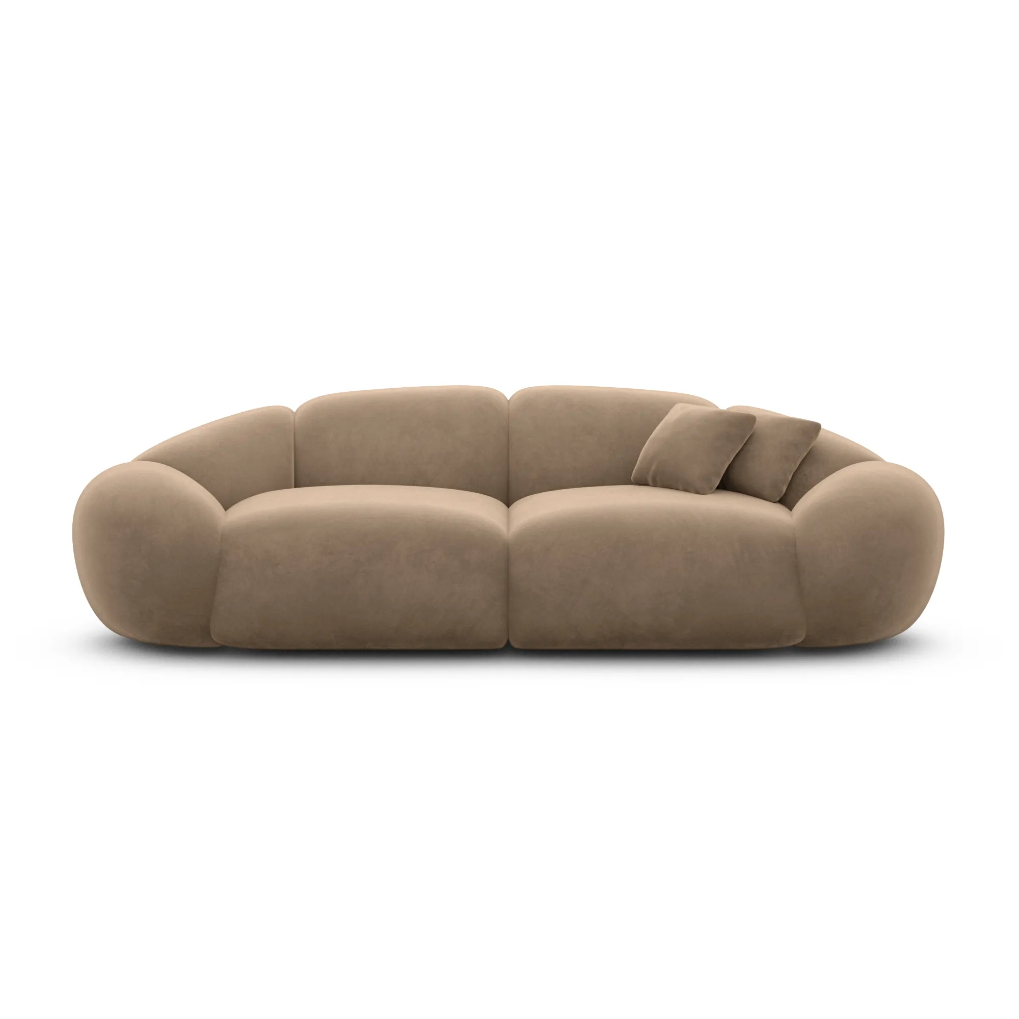Samtstoff 3-Sitzer Couch Solira – Bild 23
