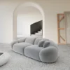 Samtstoff 3-Sitzer Couch Solira – Bild 6