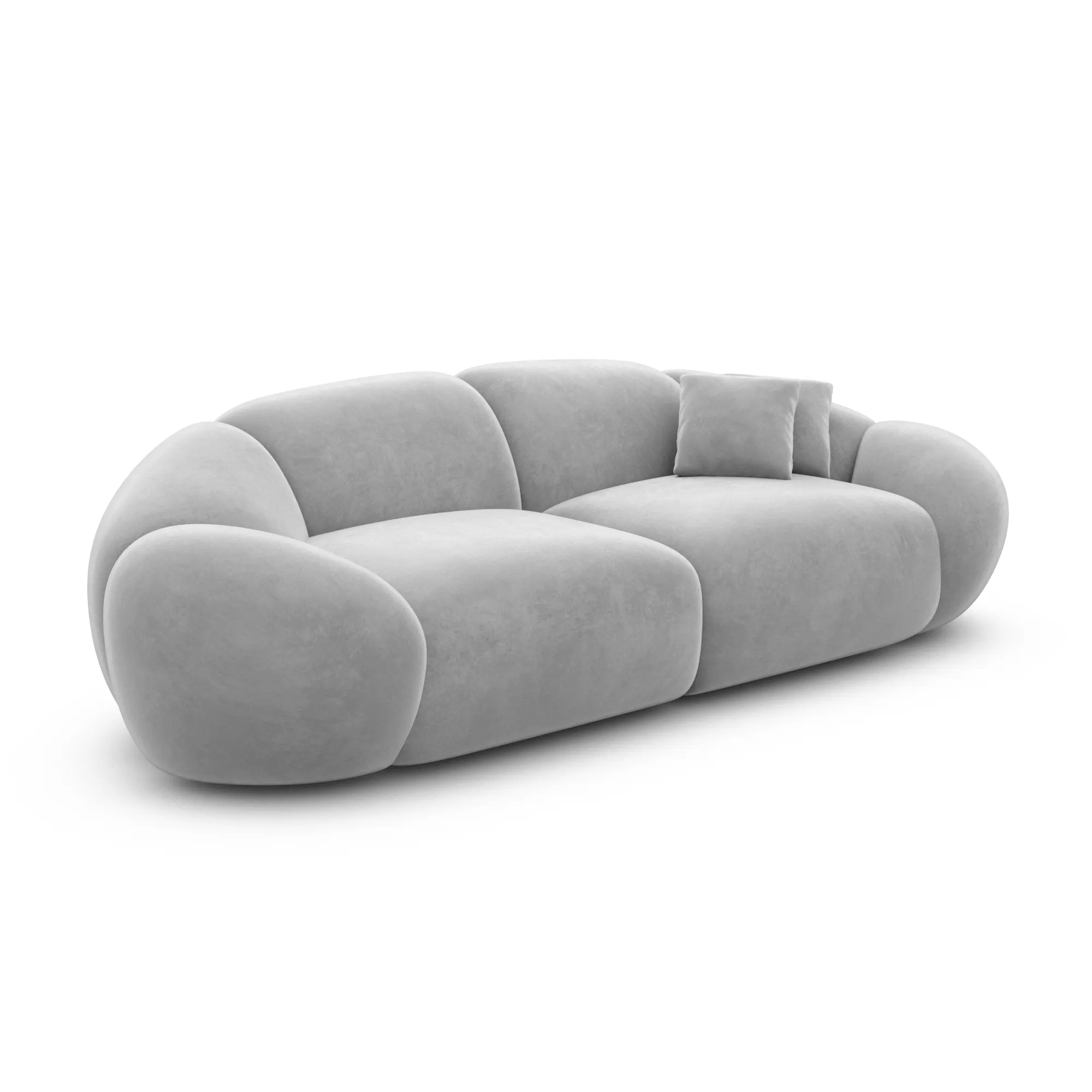 Samtstoff 3-Sitzer Couch Solira – Bild 34