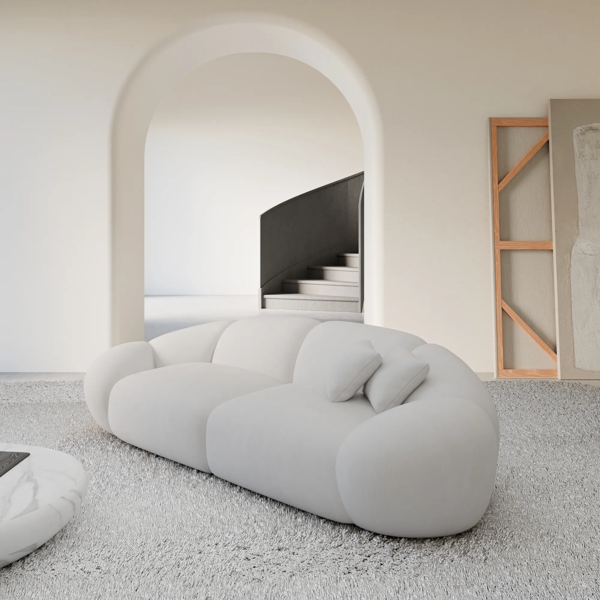 Echtleder 3-Sitzer Couch Solira – Bild 8