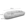 Bouclé 4-Sitzer Couch Solira – Bild 16