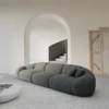Strukturstoff 4-Sitzer Couch Solira – Bild 6