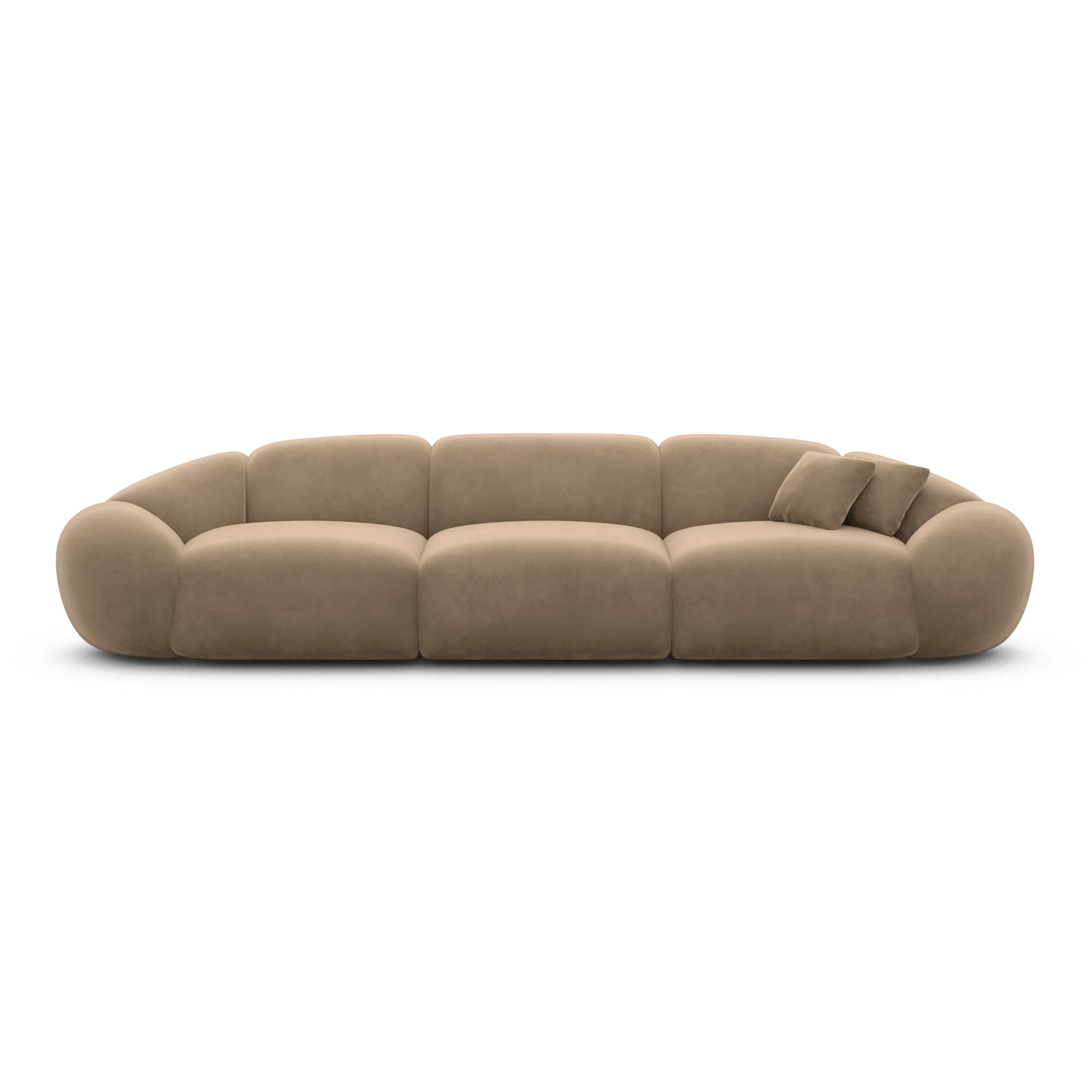 Samtstoff 4-Sitzer Couch Solira – Bild 20