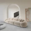 Samtstoff 4-Sitzer Couch Solira – Bild 12