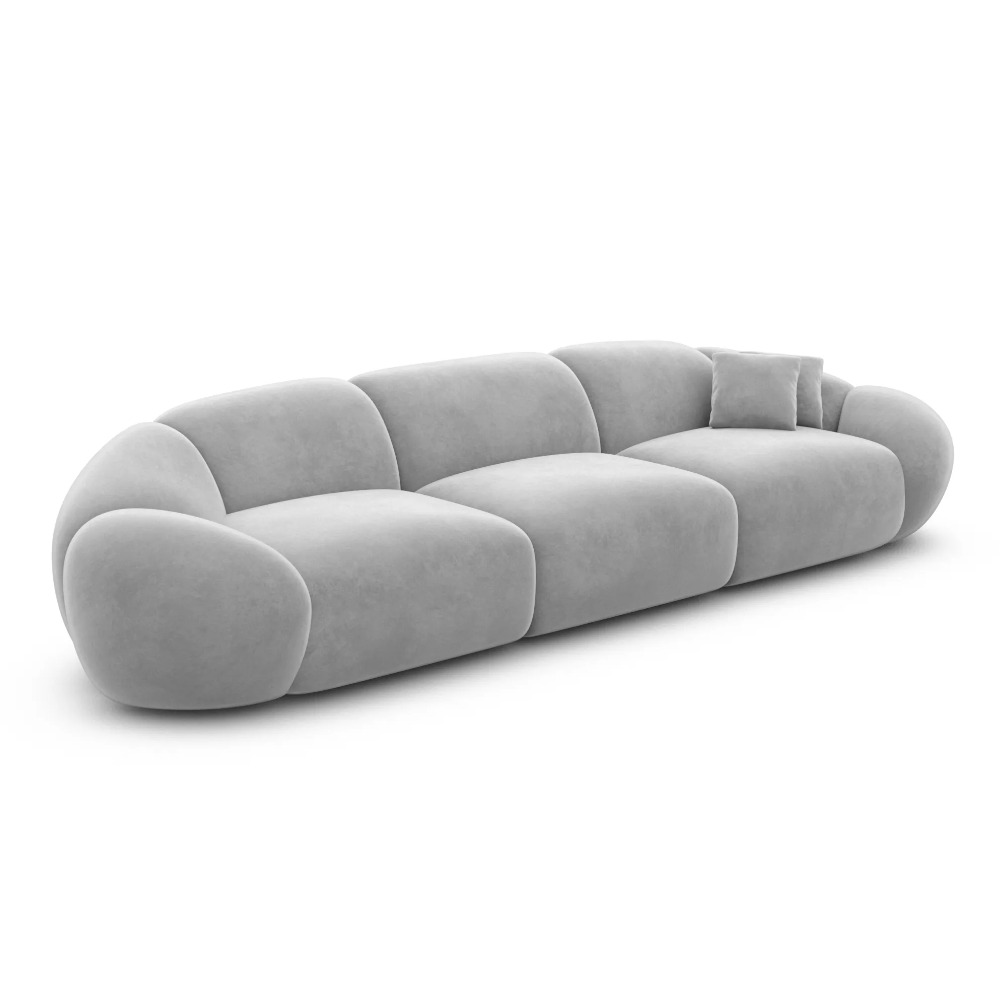 Samtstoff 4-Sitzer Couch Solira – Bild 31