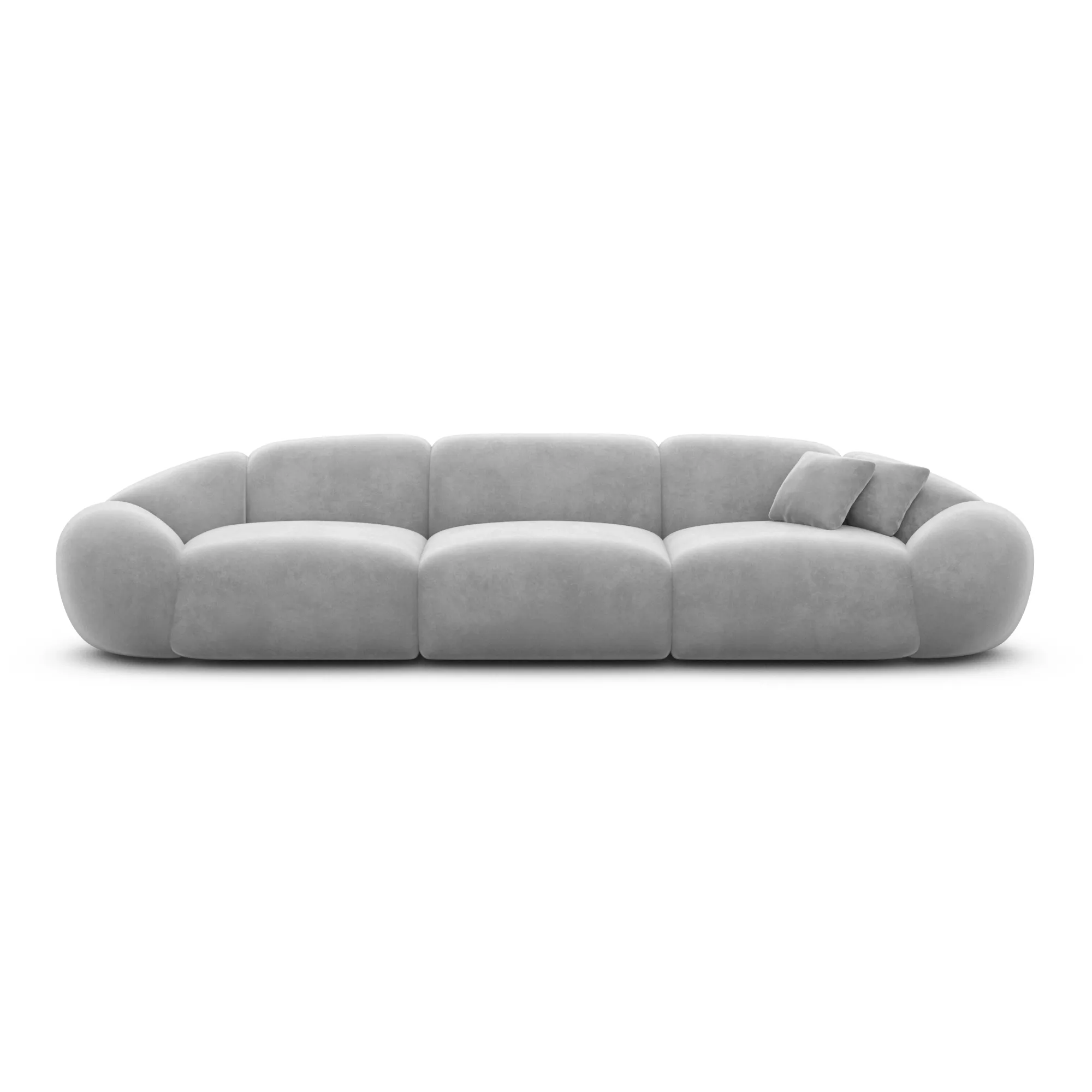 Samtstoff 4-Sitzer Couch Solira – Bild 32