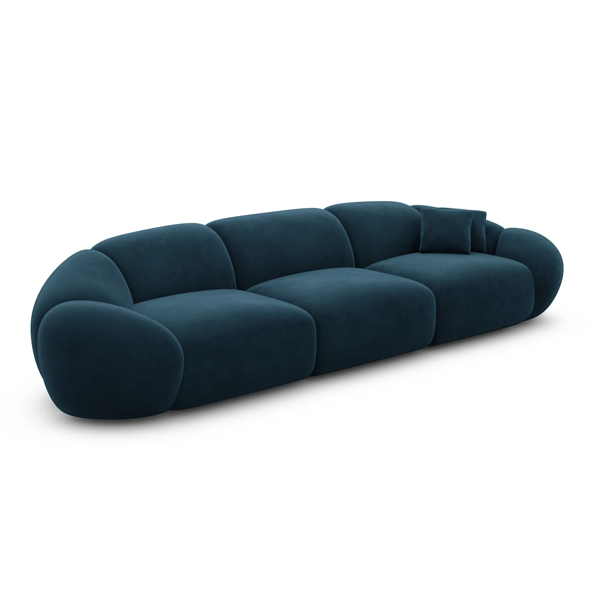Samtstoff 4-Sitzer Couch Solira – Bild 34