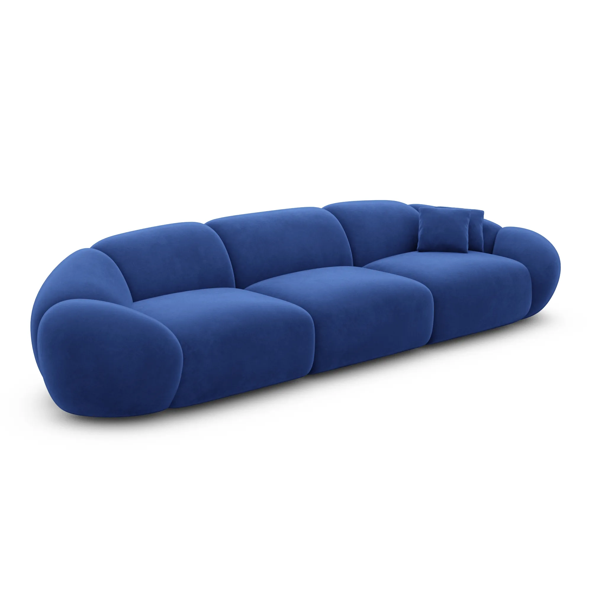Samtstoff 4-Sitzer Couch Solira – Bild 40
