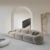 Samtstoff 4-Sitzer Couch Solira – Bild 8