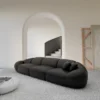 Echtleder 4-Sitzer Couch Solira – Bild 5