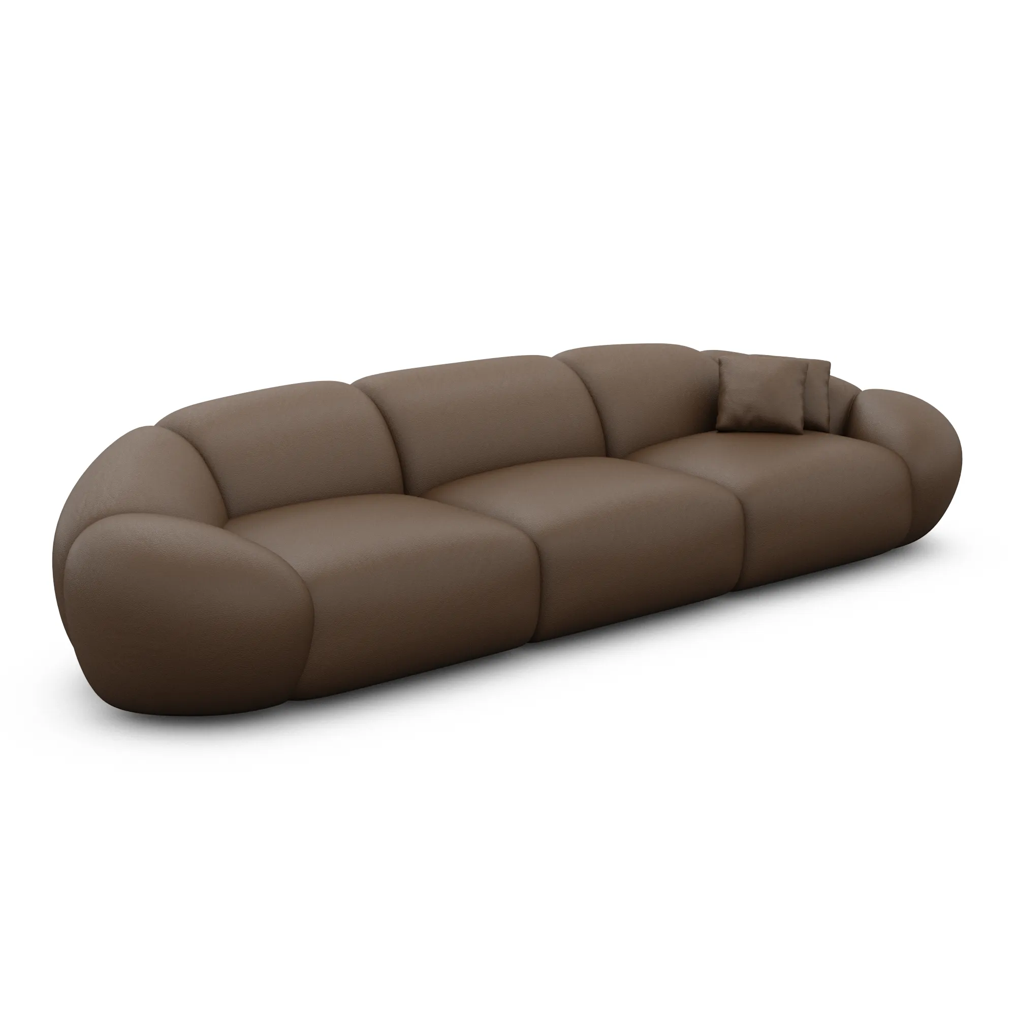 Echtleder 4-Sitzer Couch Solira – Bild 12