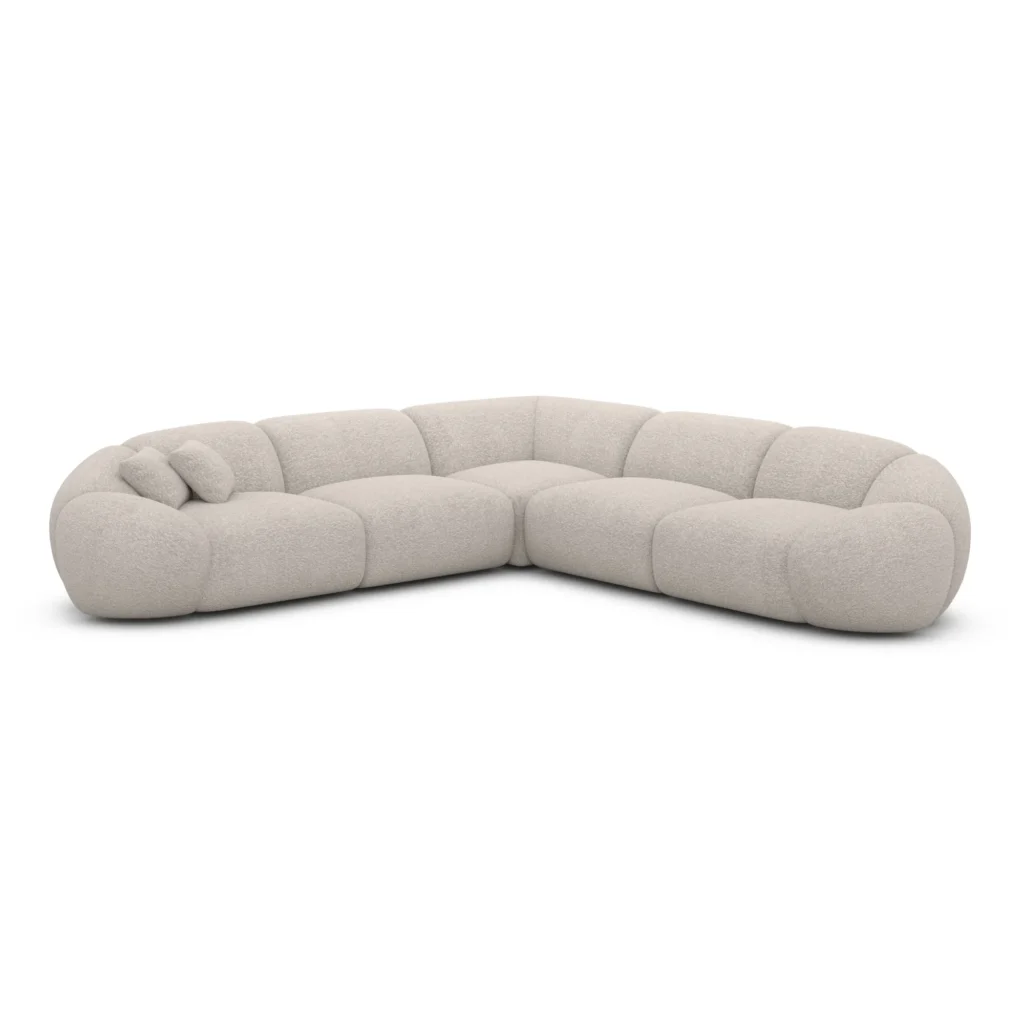 Bouclé Ecksofa Solira