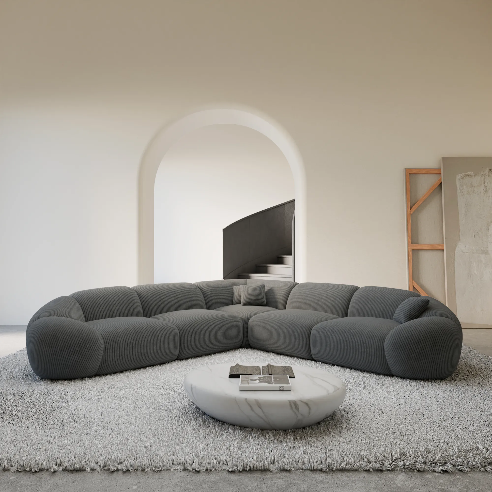 Cord Ecksofa Solira – Bild 4