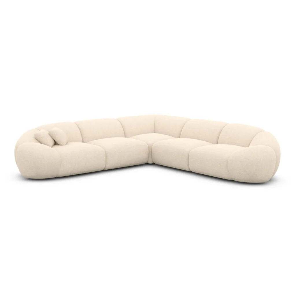 Strukturstoff Ecksofa Solira