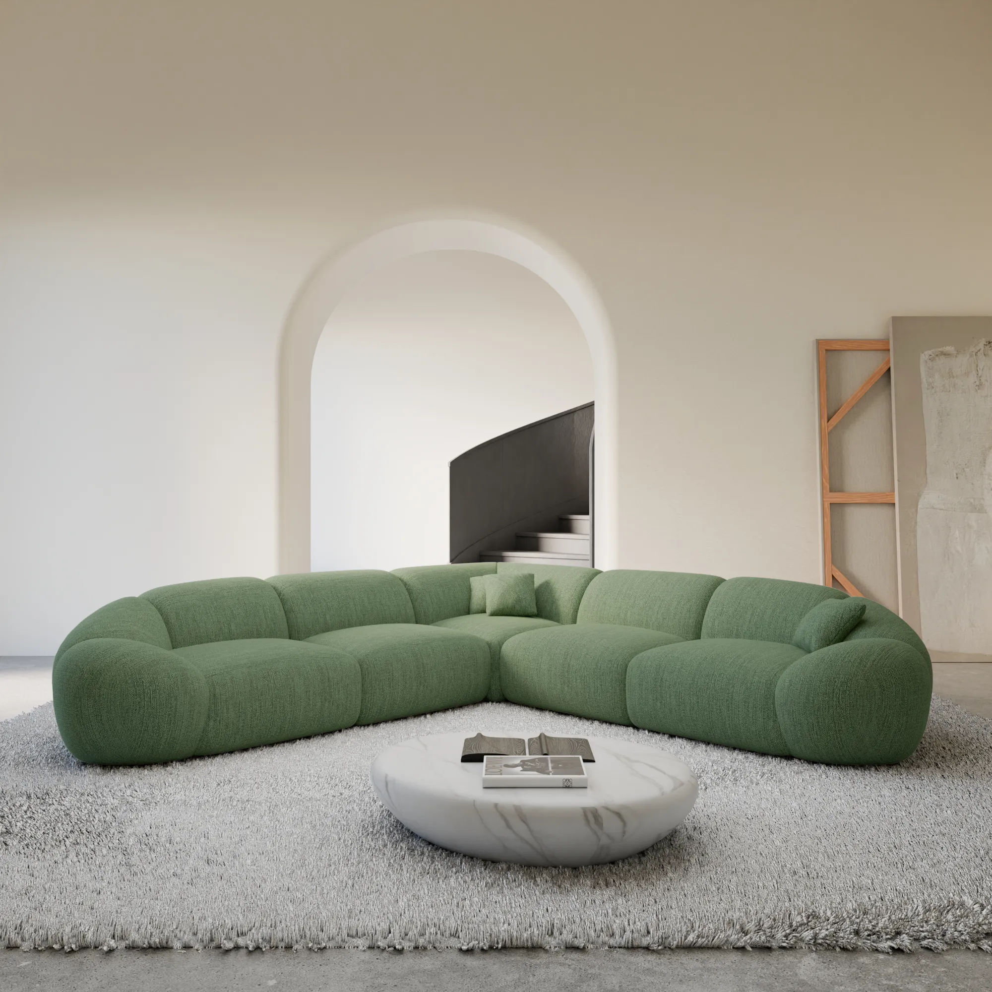 Strukturstoff Ecksofa Solira – Bild 4