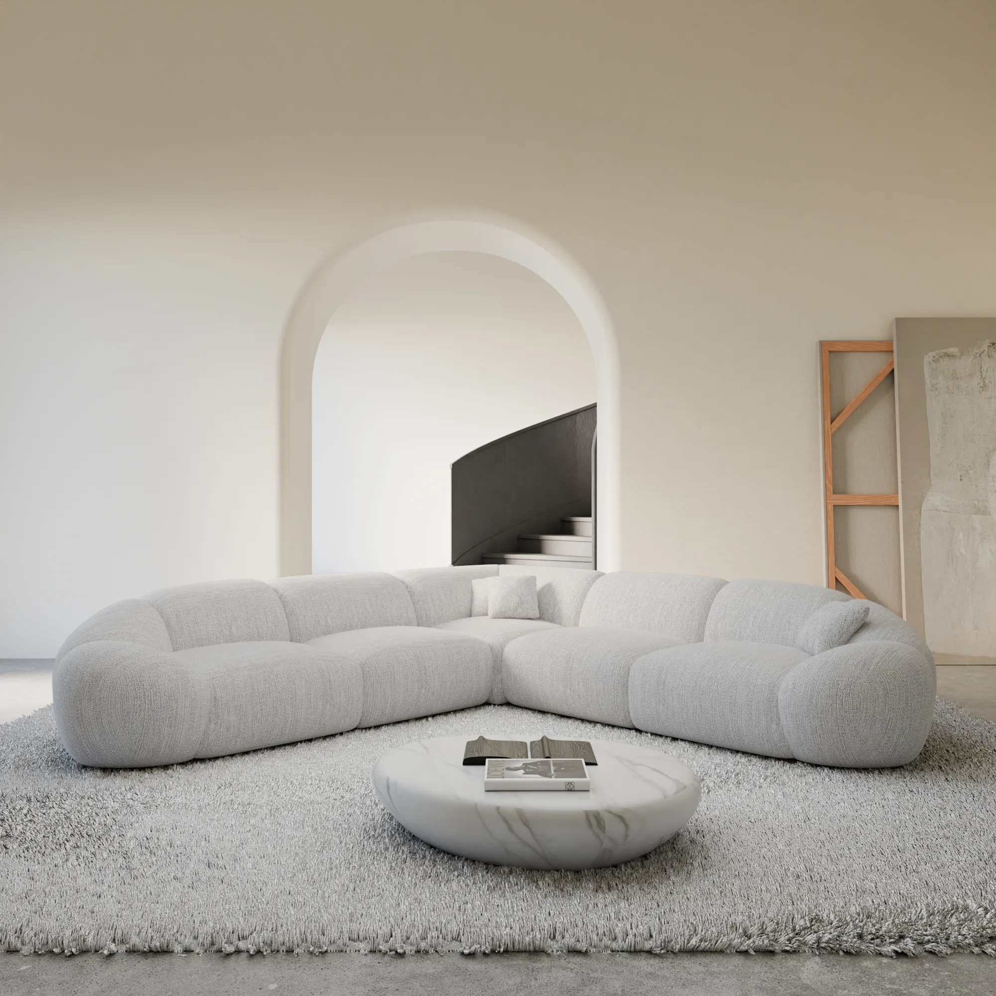 Strukturstoff Ecksofa Solira – Bild 7