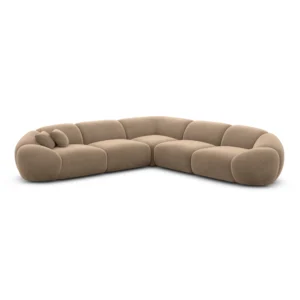 Samtstoff Ecksofa Solira