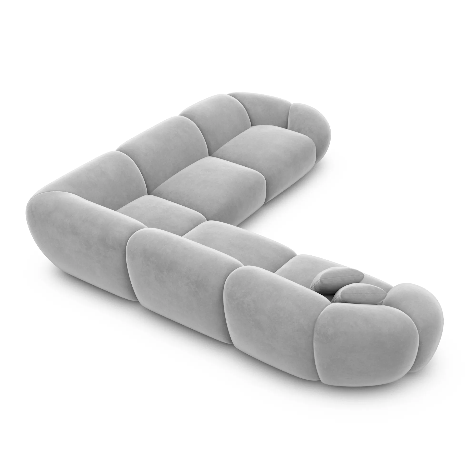 Samtstoff Ecksofa Solira – Bild 45