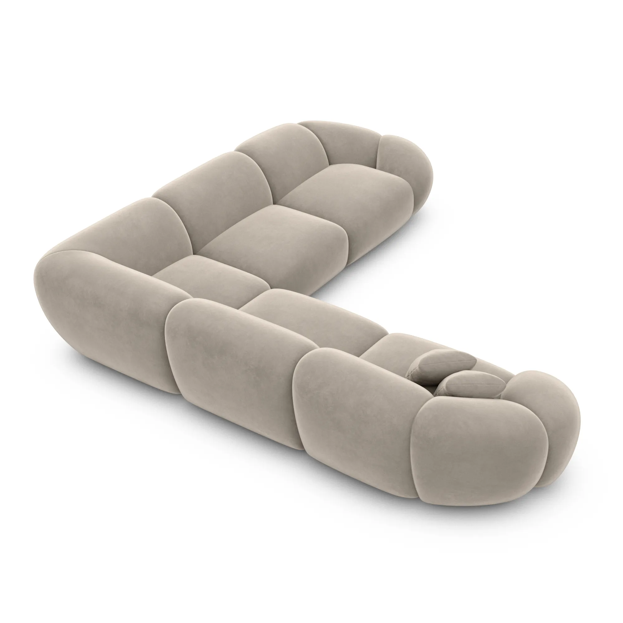 Samtstoff Ecksofa Solira – Bild 24