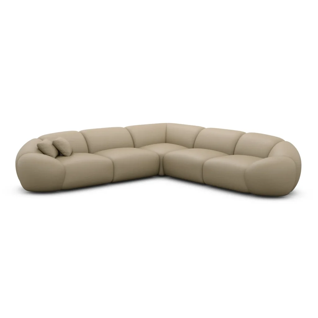 Echtleder Ecksofa Solira