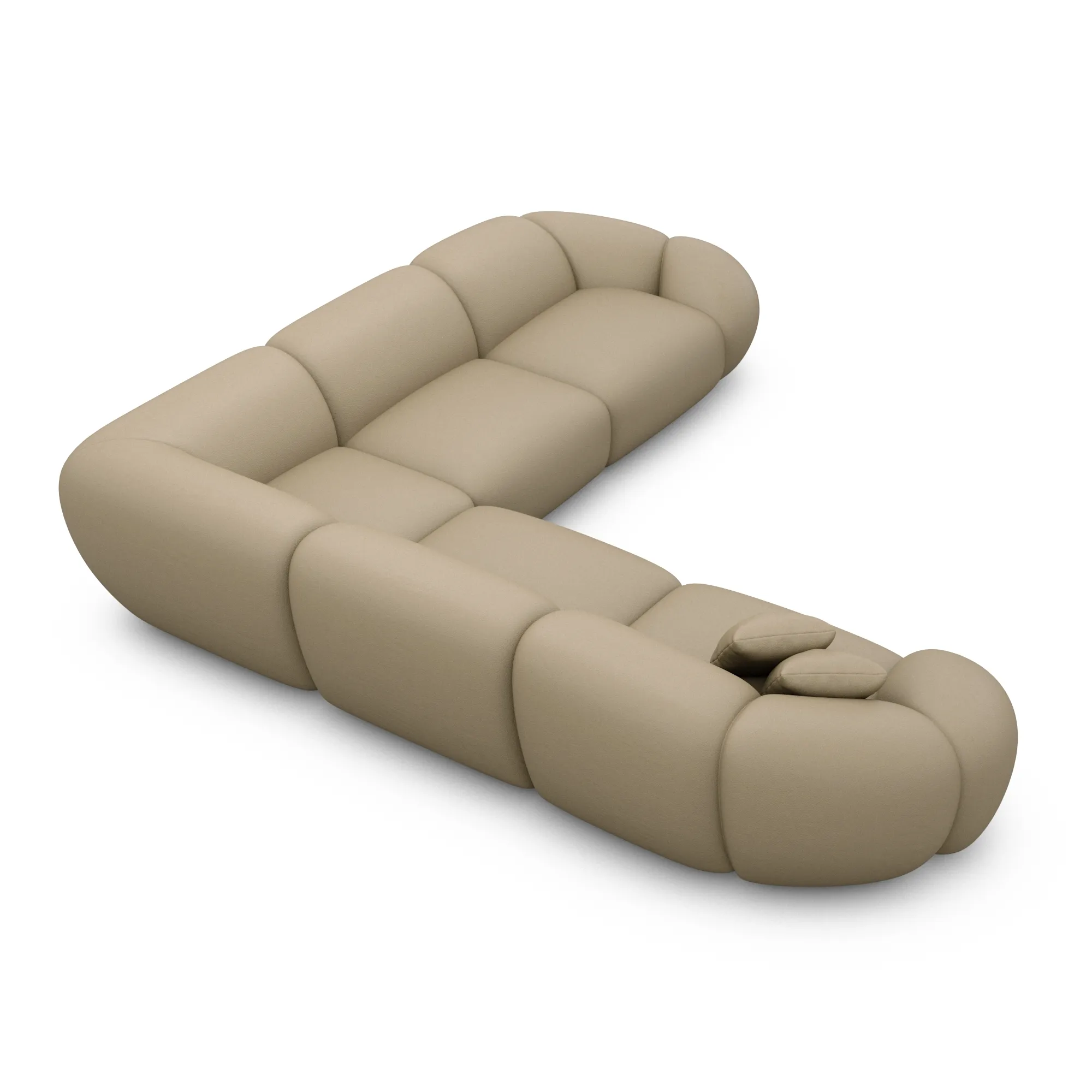 Echtleder Ecksofa Solira – Bild 11