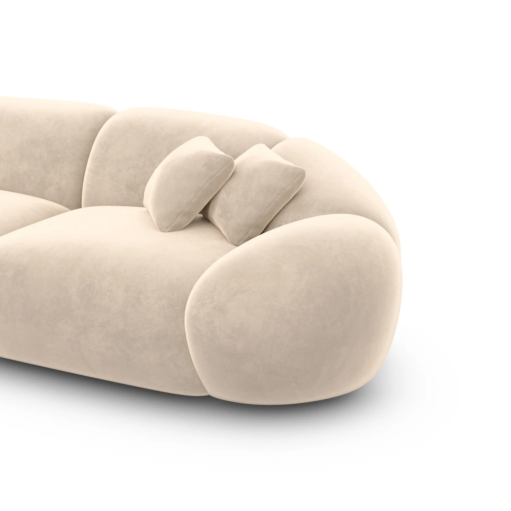 Samtstoff Ecksofa Solira – Bild 56