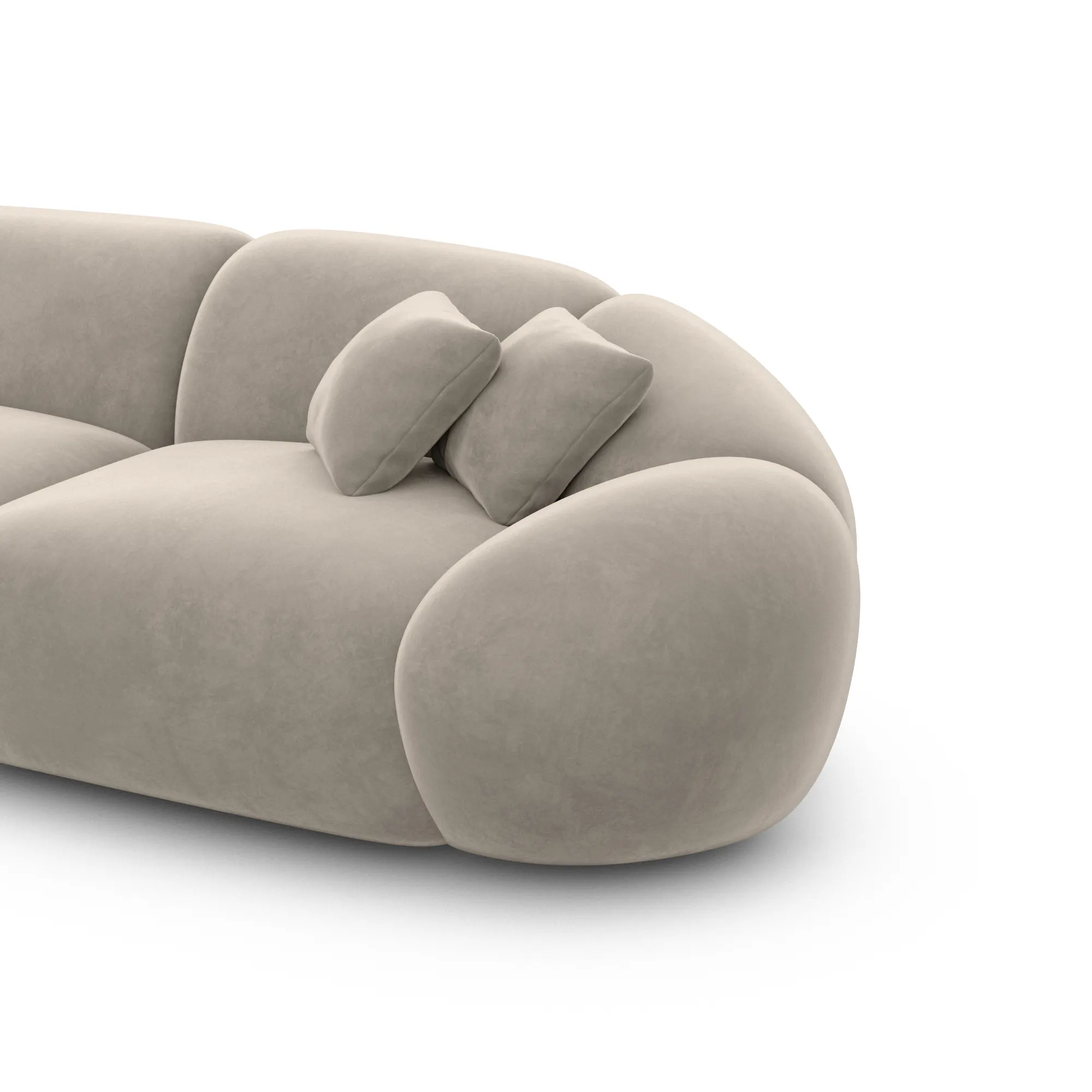 Samtstoff Ecksofa Solira – Bild 52