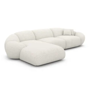 Bouclé L-Form Sofa Solira