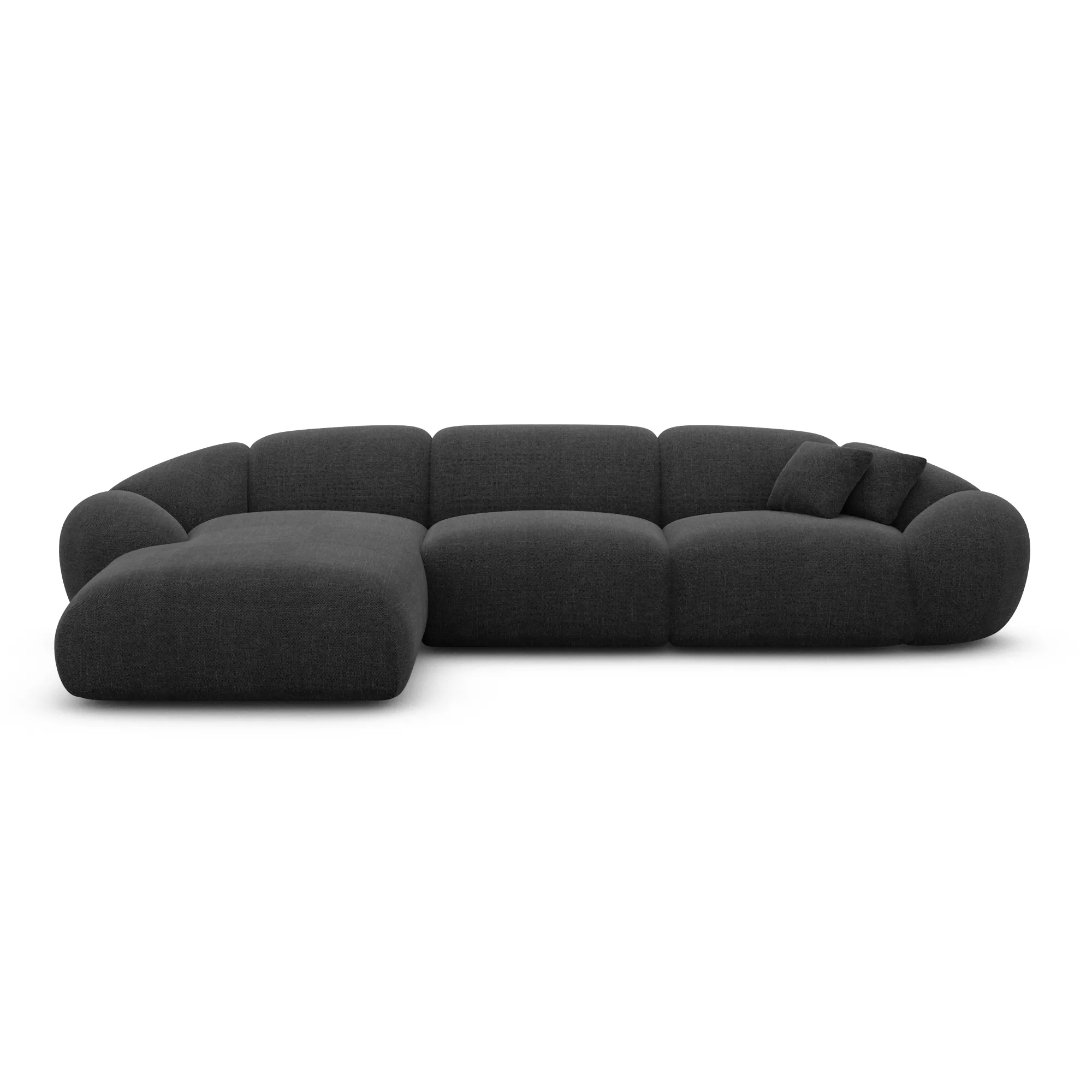 Strukturstoff L-Form Sofa Solira – Bild 76