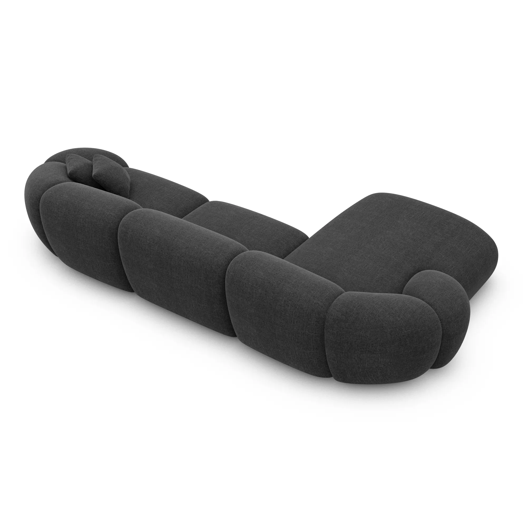 Strukturstoff L-Form Sofa Solira – Bild 77