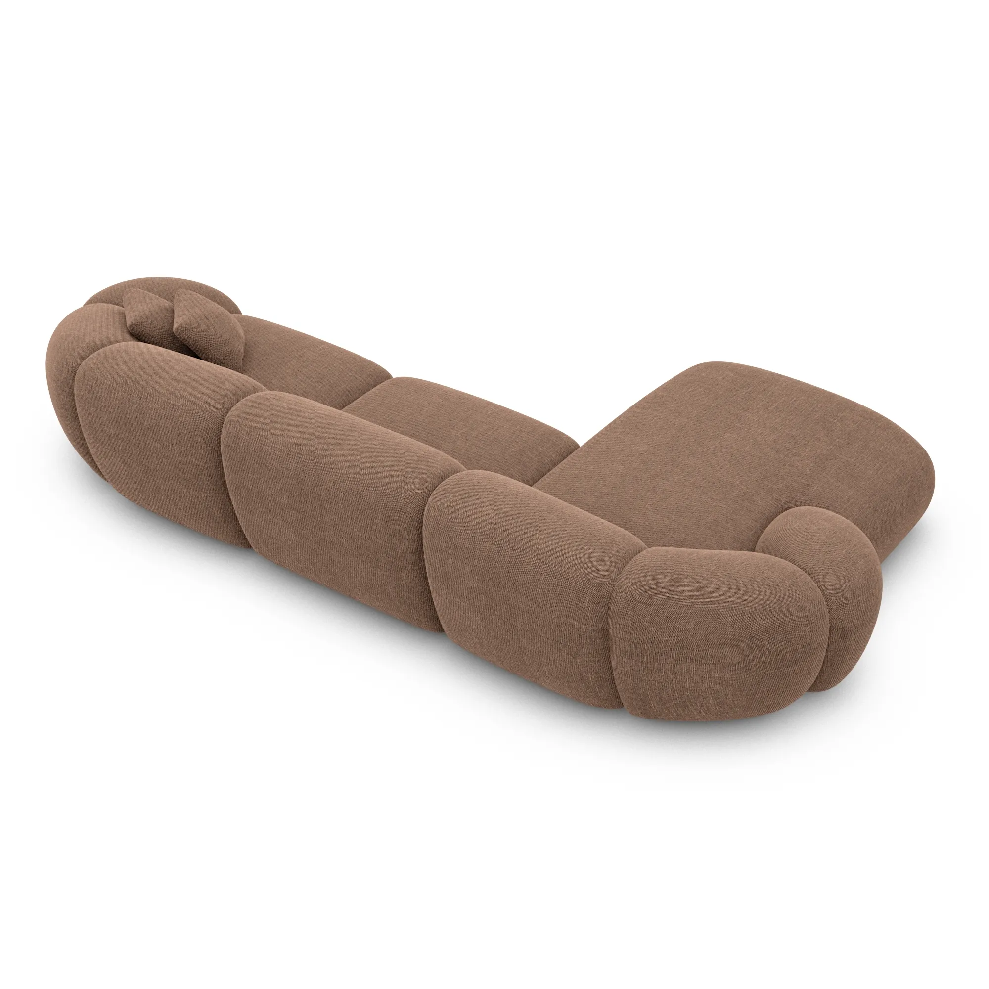 Strukturstoff L-Form Sofa Solira – Bild 80