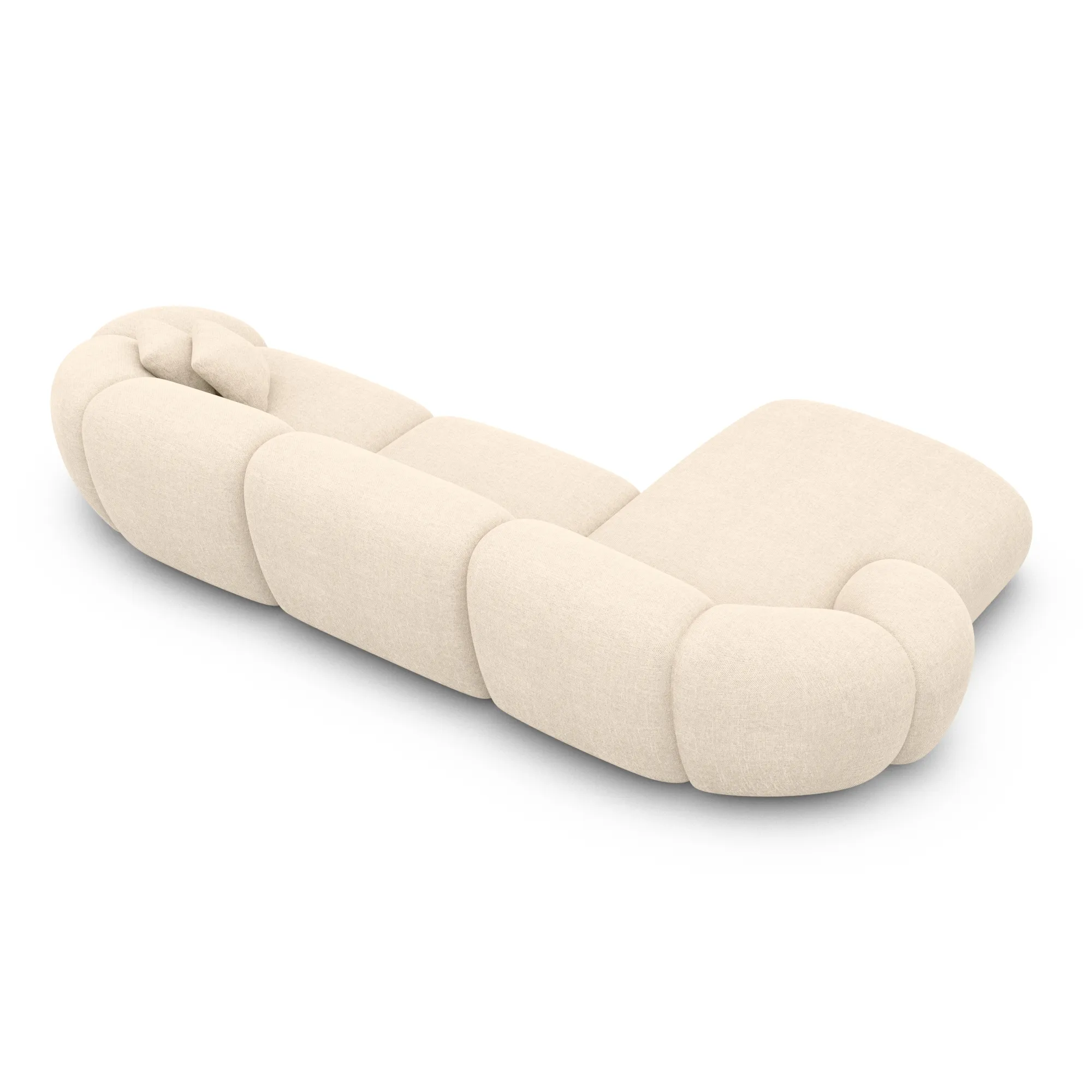 Strukturstoff L-Form Sofa Solira – Bild 23
