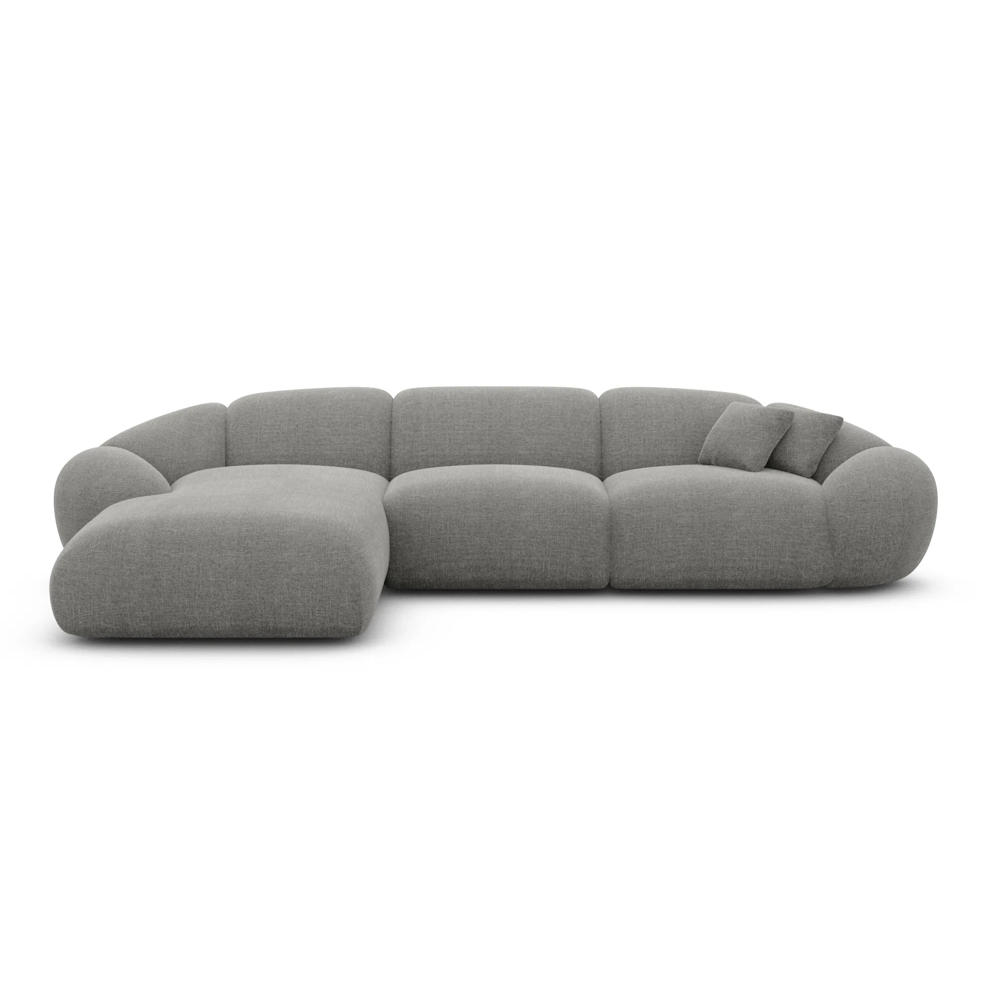 Strukturstoff L-Form Sofa Solira – Bild 31