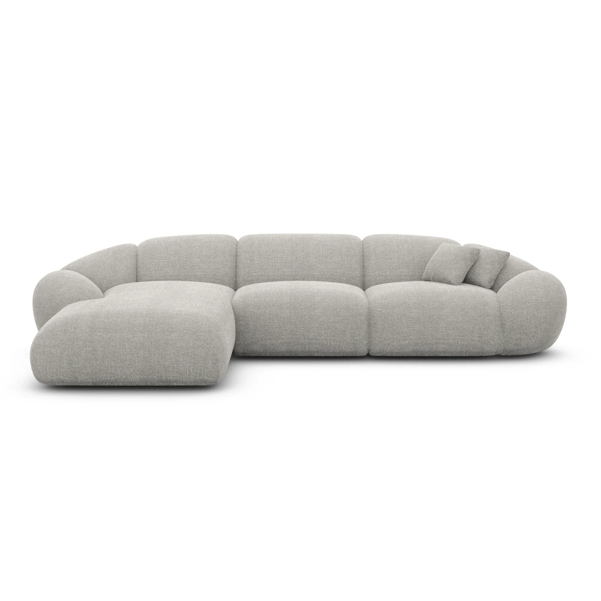 Strukturstoff L-Form Sofa Solira – Bild 34