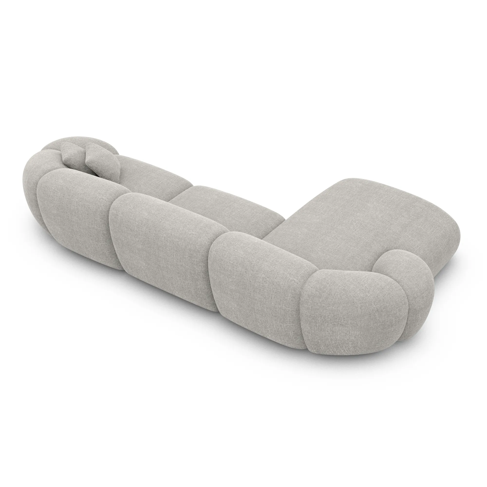 Strukturstoff L-Form Sofa Solira – Bild 35