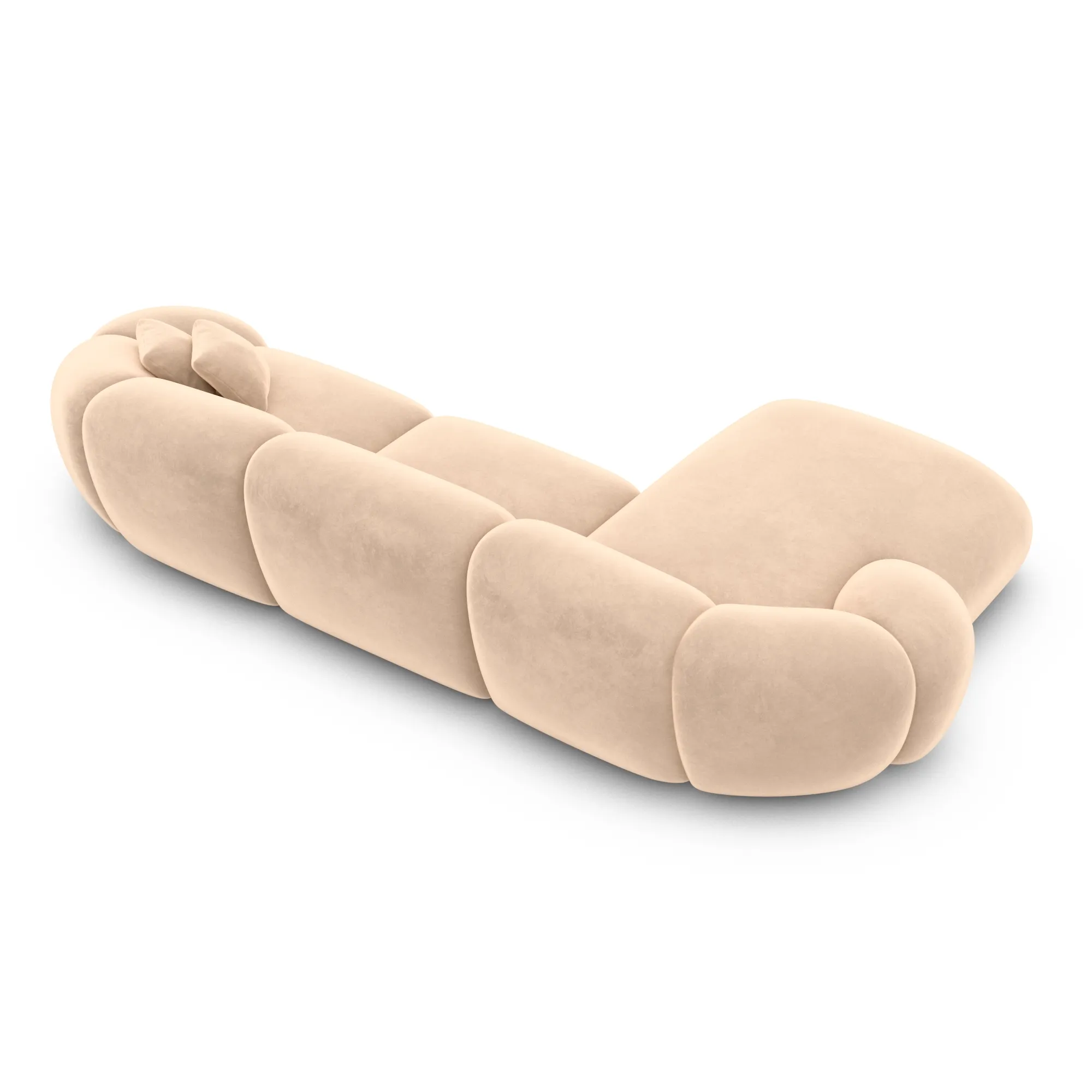 Samtstoff L-Form Sofa Solira – Bild 78