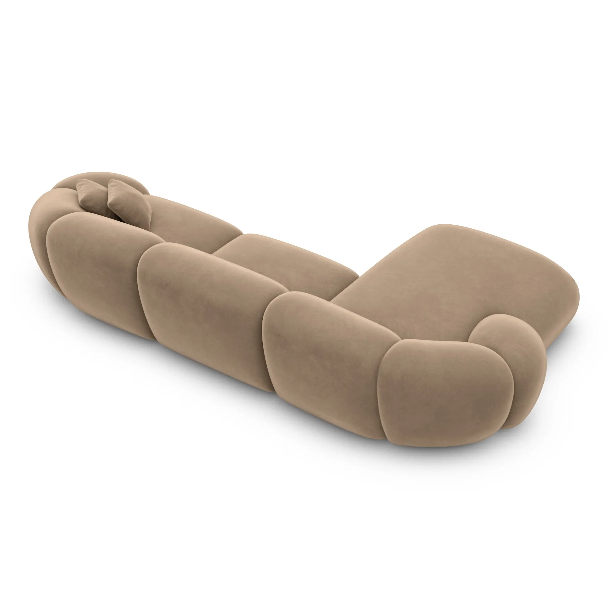 Samtstoff L-Form Sofa Solira – Bild 84