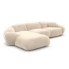 Samtstoff L-Form Sofa Solira – Bild 85
