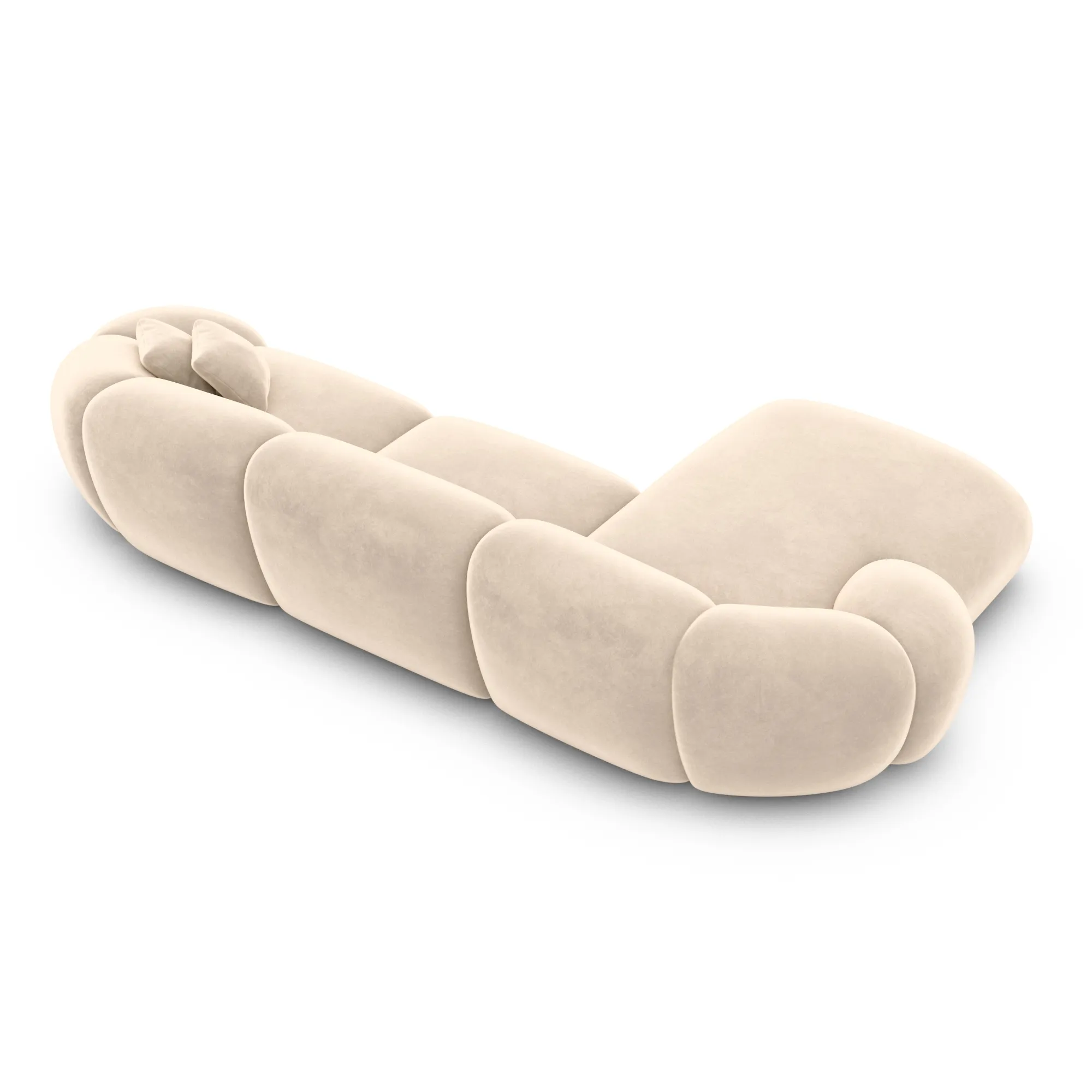 Samtstoff L-Form Sofa Solira – Bild 87