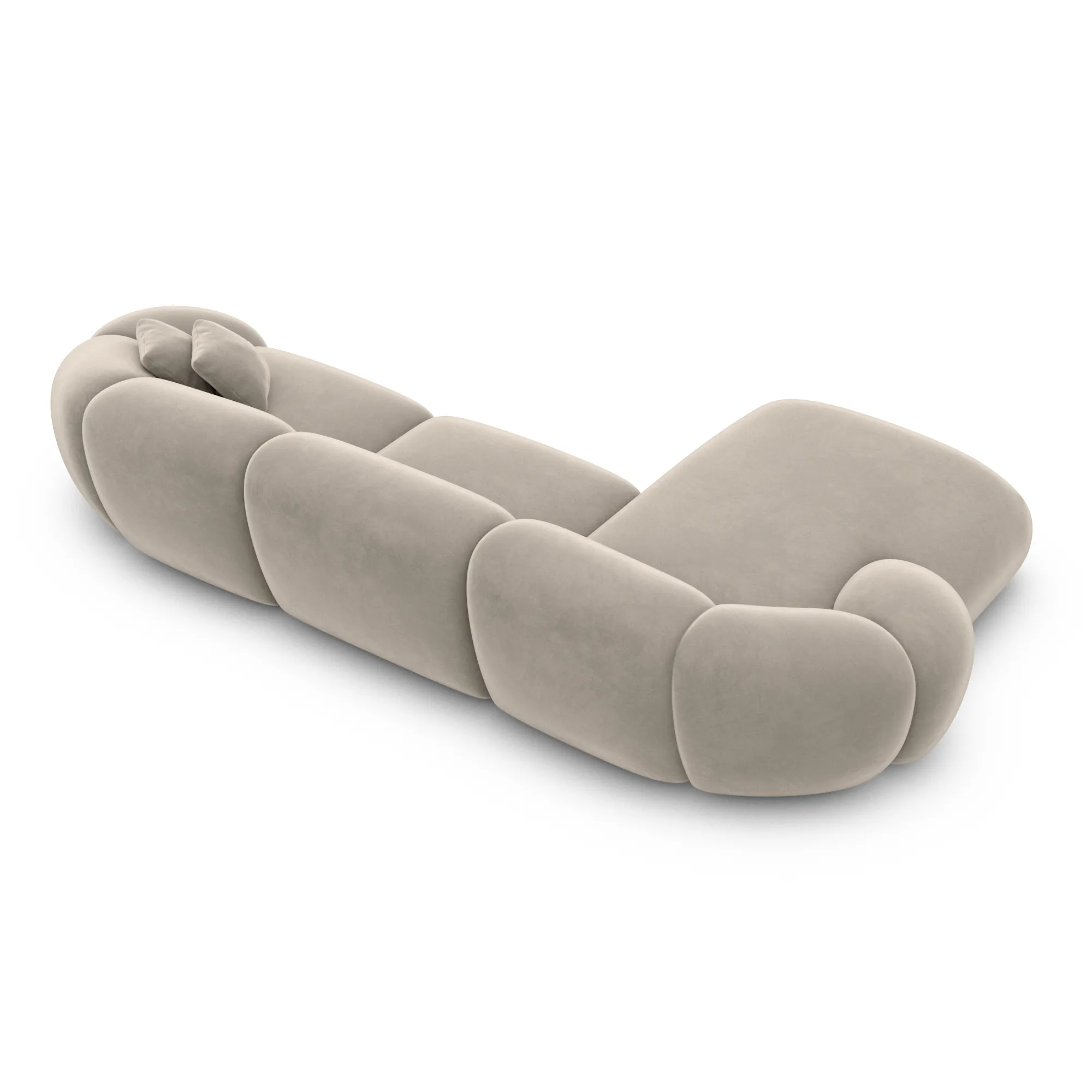 Samtstoff L-Form Sofa Solira – Bild 39