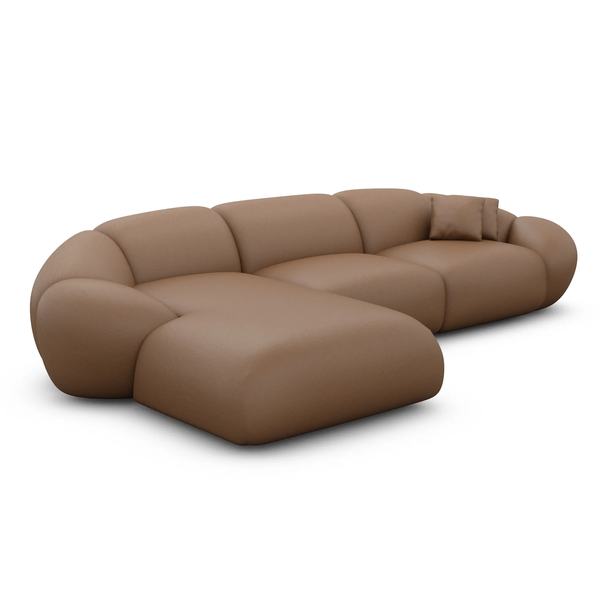 Echtleder L-Form Sofa Solira – Bild 23