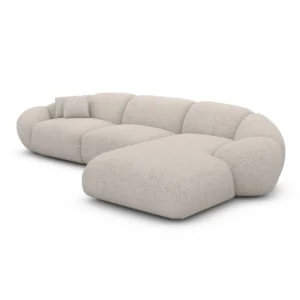 Bouclé L-Form Sofa Solira