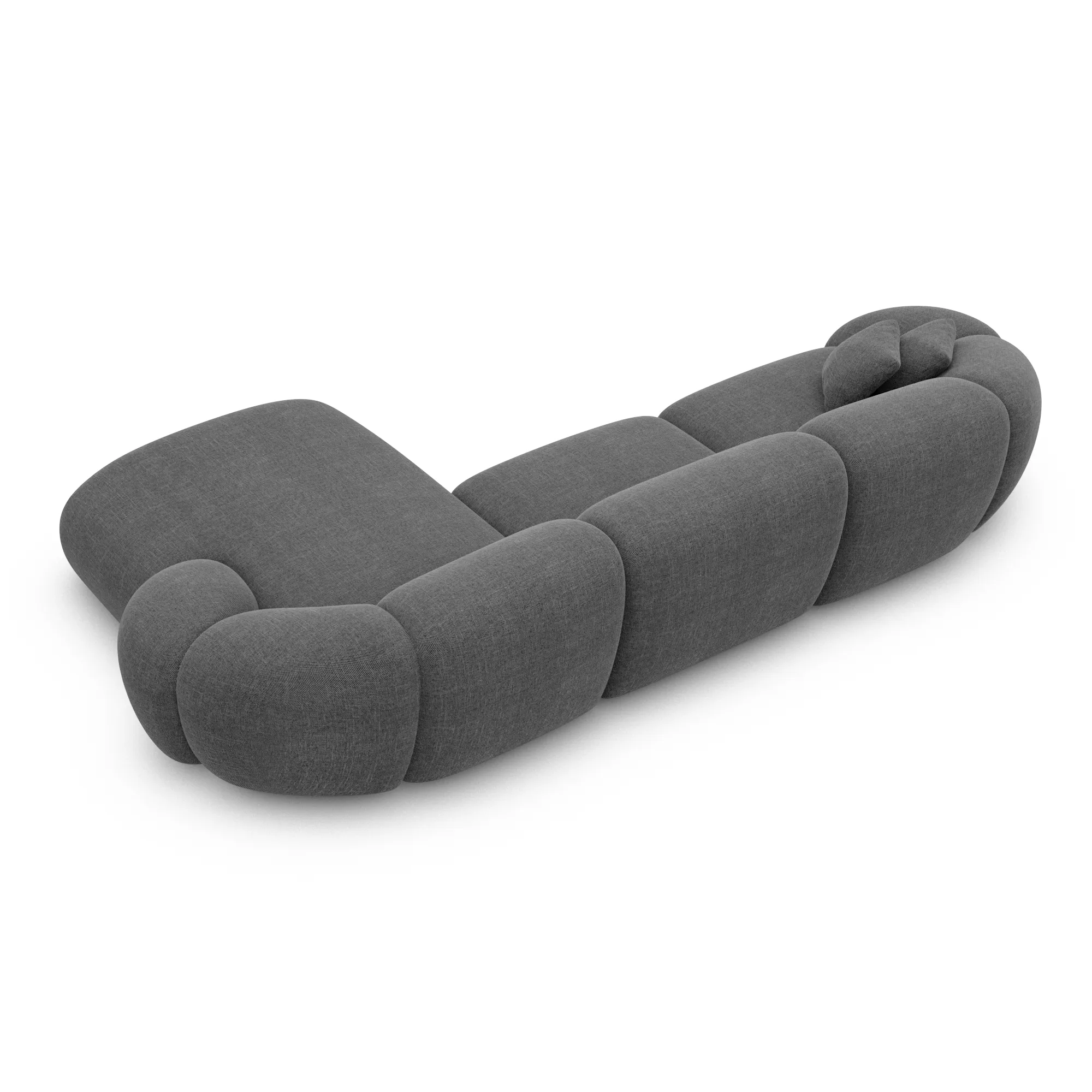 Strukturstoff L-Form Sofa Solira – Bild 41
