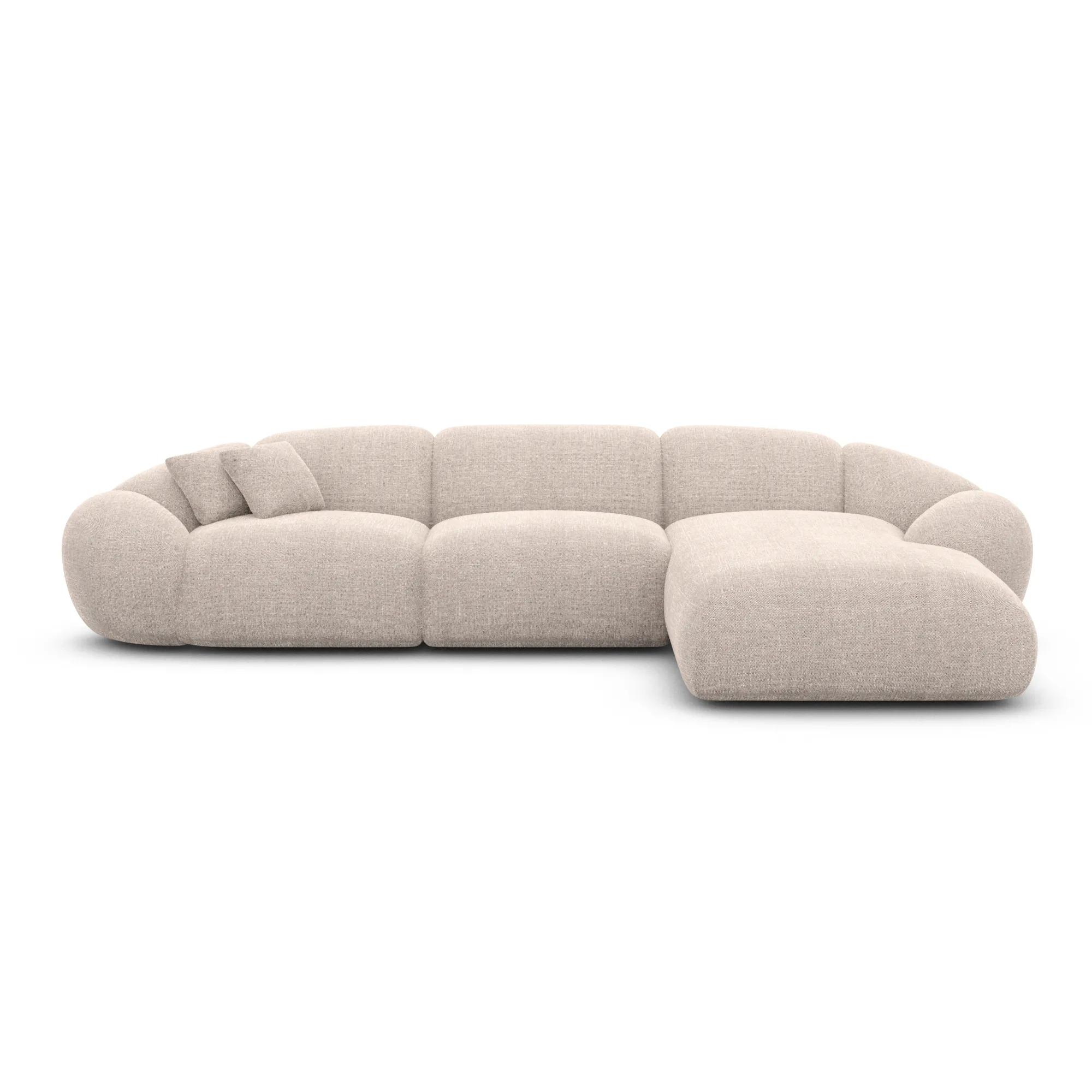 Strukturstoff L-Form Sofa Solira – Bild 43
