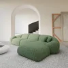 Strukturstoff L-Form Sofa Solira