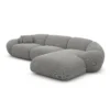 Strukturstoff L-Form Sofa Solira – Bild 60