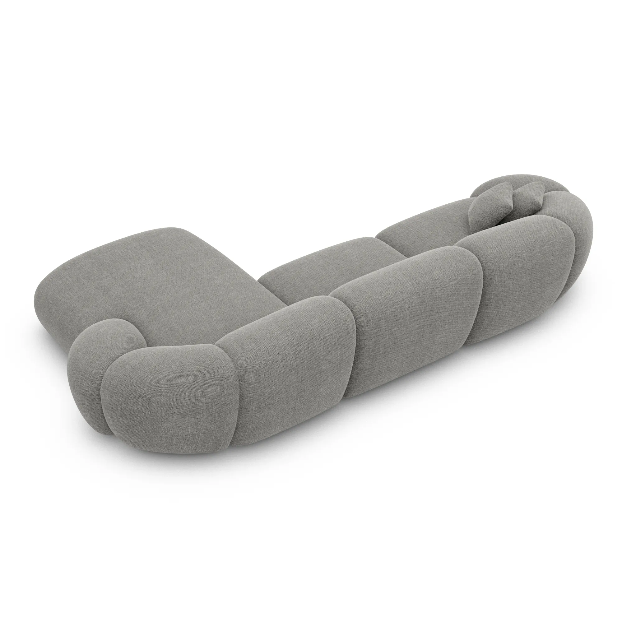 Strukturstoff L-Form Sofa Solira – Bild 62