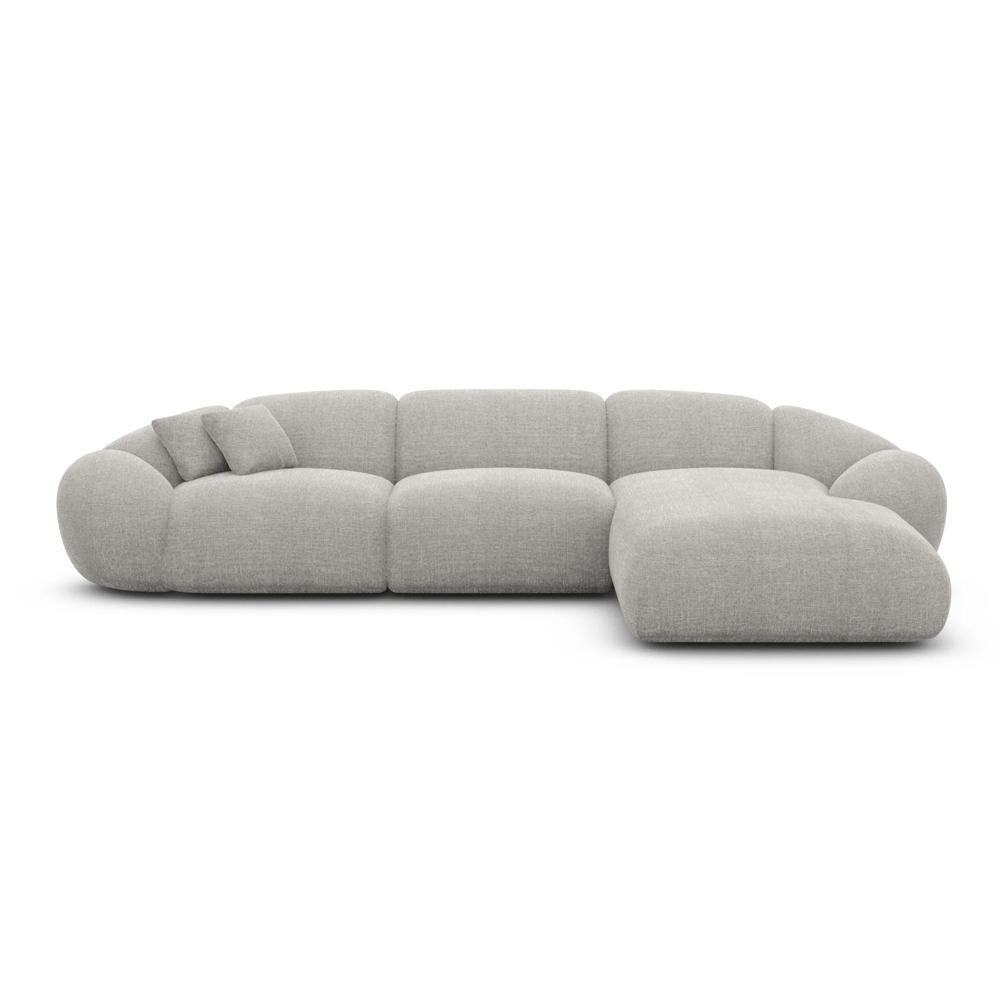 Strukturstoff L-Form Sofa Solira – Bild 64