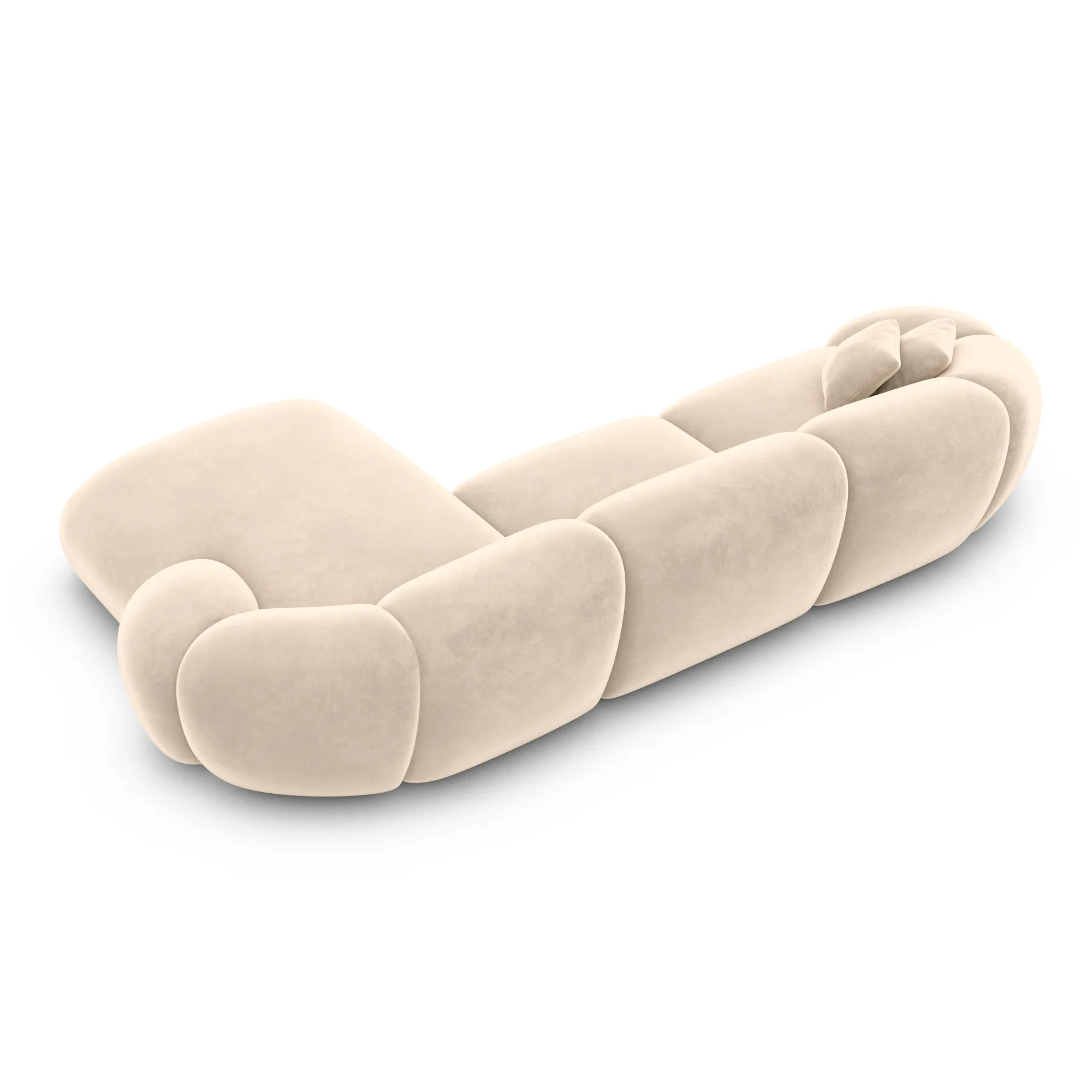 Samtstoff L-Form Sofa Solira – Bild 51
