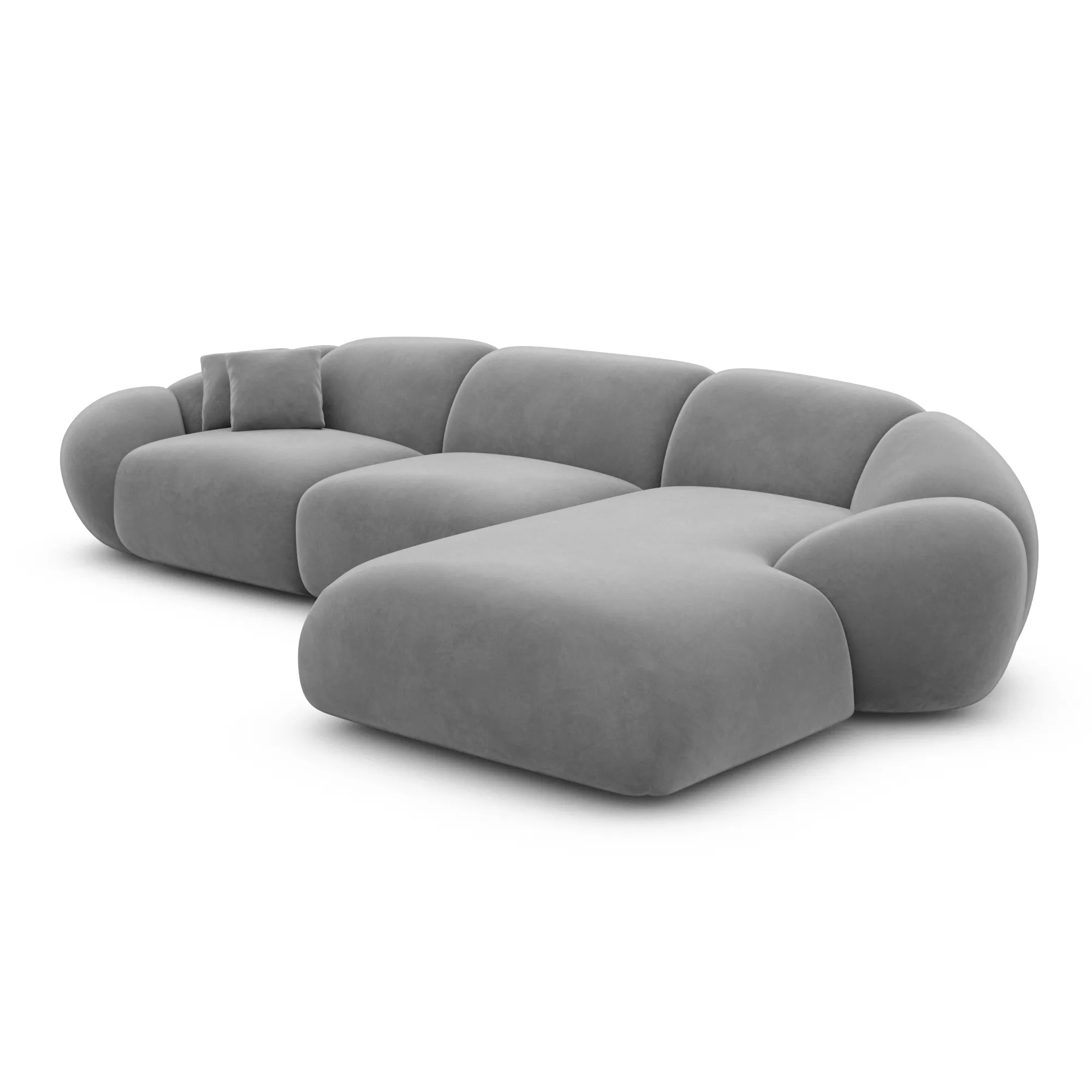 Samtstoff L-Form Sofa Solira – Bild 52